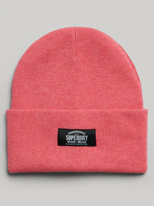 Superdry Classic Beanie Beanie in Rosa color