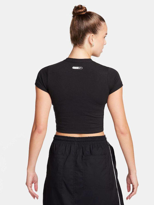 Nike Nsw Womens Дамска Спортна Кроп Тениска Black