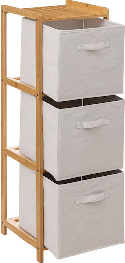 Storage Drawers F-v Tidy Bamboo With 3 Drawers L35xW33xH109.5cm