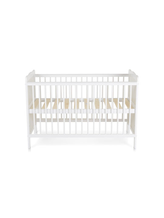 Cangaroo Baby Cot Albero White for Mattress 60x120cm