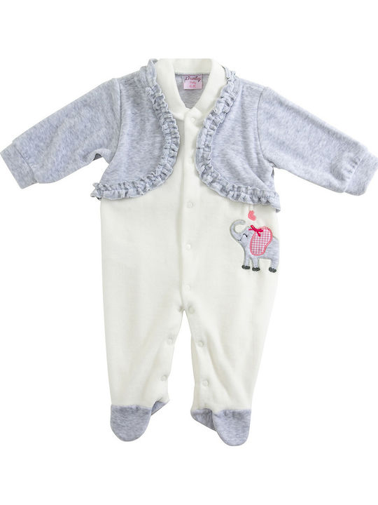 Zako Baby Bodysuit White Zako Baby Bodysuit White