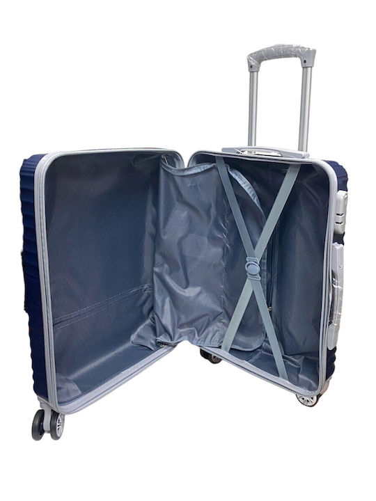 Ormi Medium Hard Blue Suitcase With 4 Wheels Height 67cm