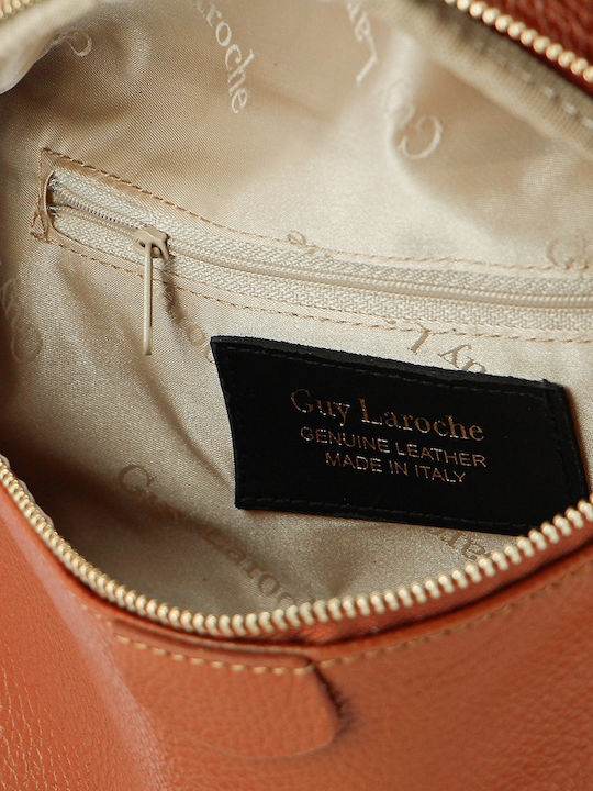 Guy Laroche Leather Belt Bag Tabac Brown