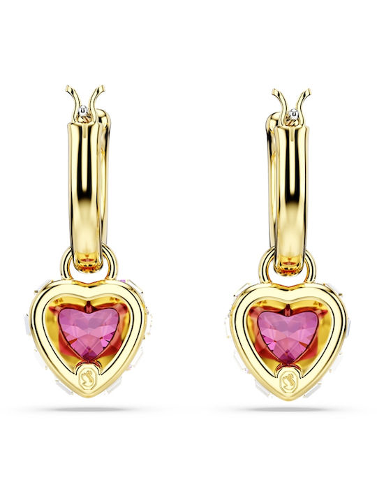 Swarovski Chroma Обици Позлатен с Камъни