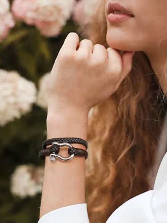 Molf's Men's Bracelet Coffee made of Leather