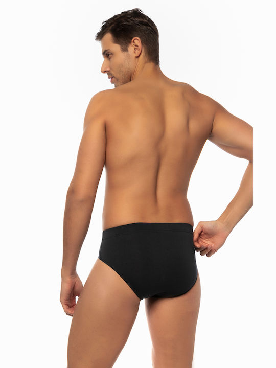 Men's Slips Blue Black with Patterns 2Pack