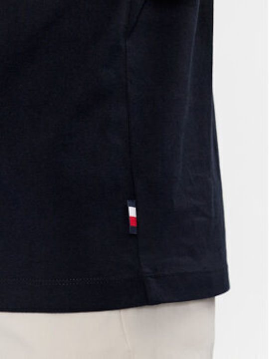 Tommy Hilfiger T-shirt Bărbătesc cu Mânecă Scurtă Albastru închis