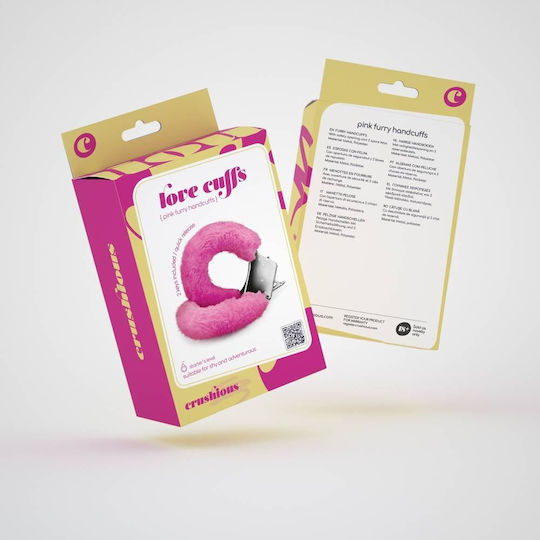 Crushious Furry Handcuffs in Pink Color