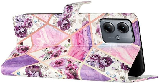 Colored Drawing Wallet Purple (Moto G14)
