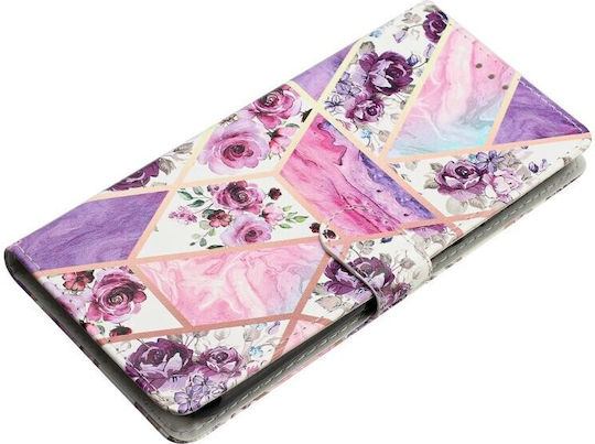 Colored Drawing Wallet Purple (Moto G14)