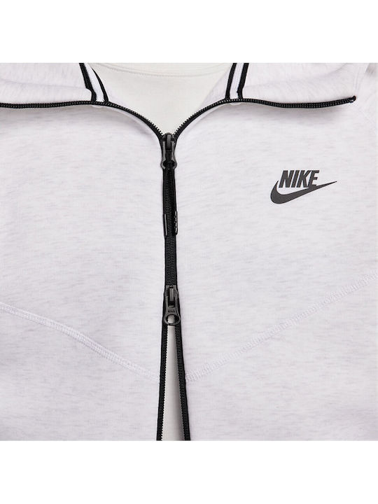 Sportswear Tech Fleece Яке с Качулка Бяло