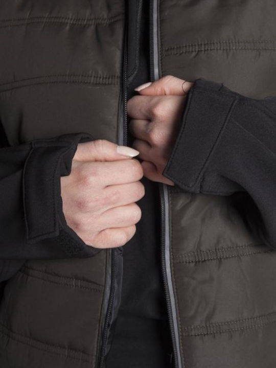 Fageo Bărbați Jachetă de lucru Softshell cu căptușeală din polar Gri