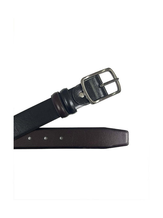 Ustyle Men's Artificial Leather Double Sided Belt Black
