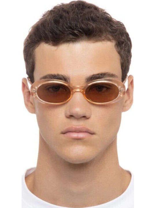 Le Specs Work It Unisex Sunglasses with Transparent Plastic Frame and Transparent Lens LSP2102371
