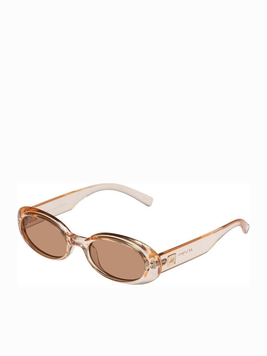 Le Specs Work It Unisex Sunglasses with Transparent Plastic Frame and Transparent Lens LSP2102371