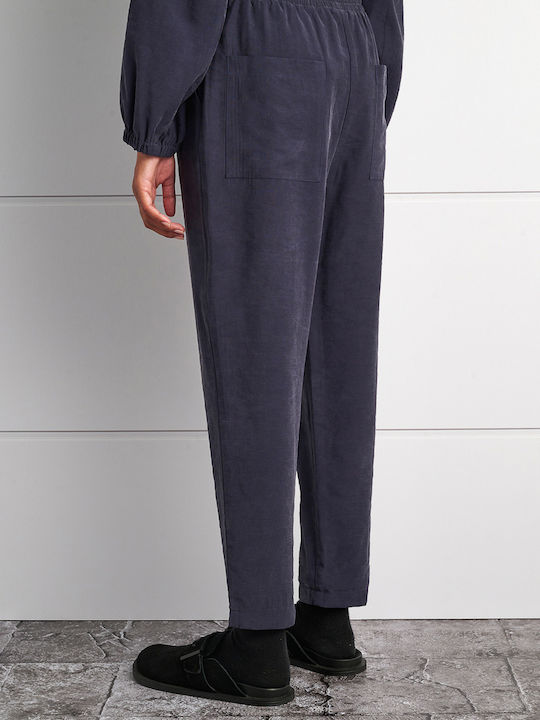 Damen Stoff Hose Black
