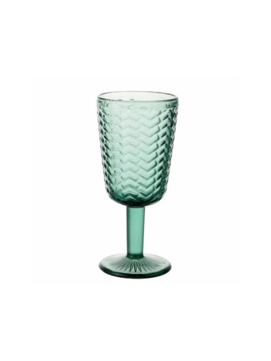 La Mediterranea Set of Glasses for Red Wine made of Glass in Green Color Stemmed 320ml 36pcs