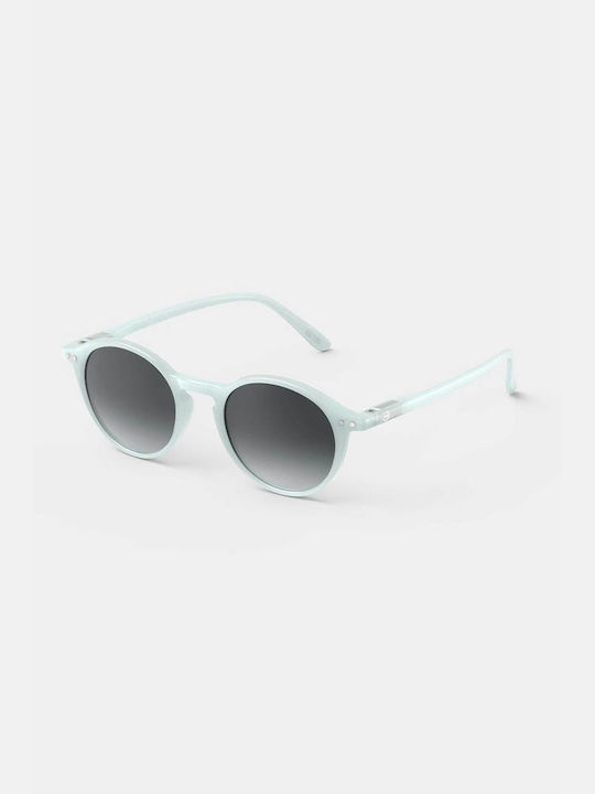 Izipizi #d Sunglasses with Misty Blue Plastic Frame and Black Gradient Lens