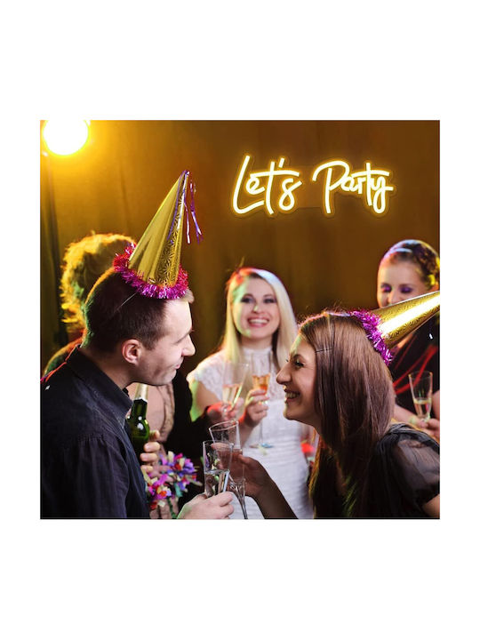 Party Neon Διακοσμητικό Φωτιστικό LED 58x25εκ.