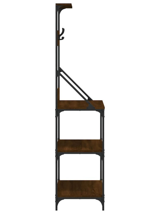 vidaXL Metallisches Küchengestell Mit 4 Ebenen Braune 84x40,5x170cm