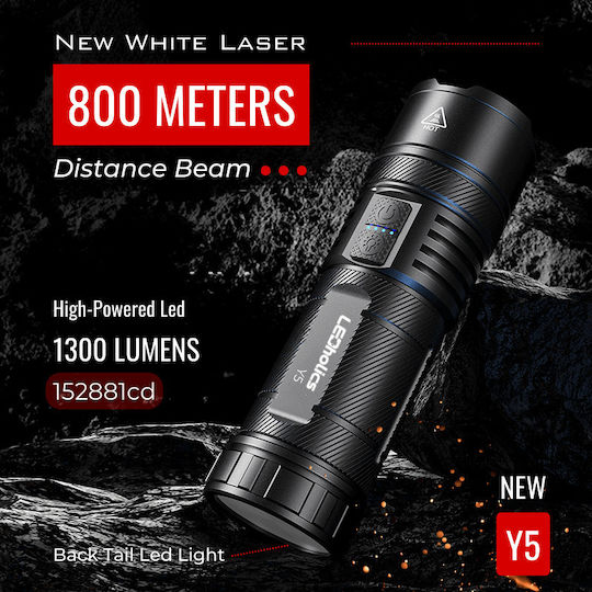 Ledholics Lumină de lucru și de sit, cu baterie Lanternă LED IP44 cu Luminozitate Maximă 1300lm