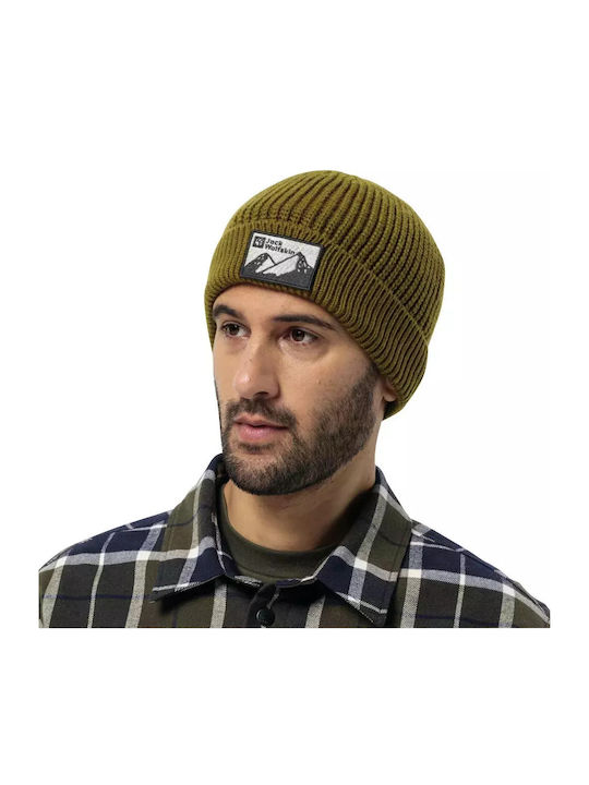 Beanie Unisex Σκούφος Πλεκτός σε Καφέ χρώμα