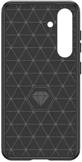 Hurtel Carbon Задна корица Силикон Черен (Samsung Galaxy S24)