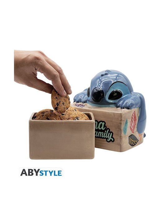 Abysse Ceramic Cookie Jar Blue 22x19.5x23.5cm