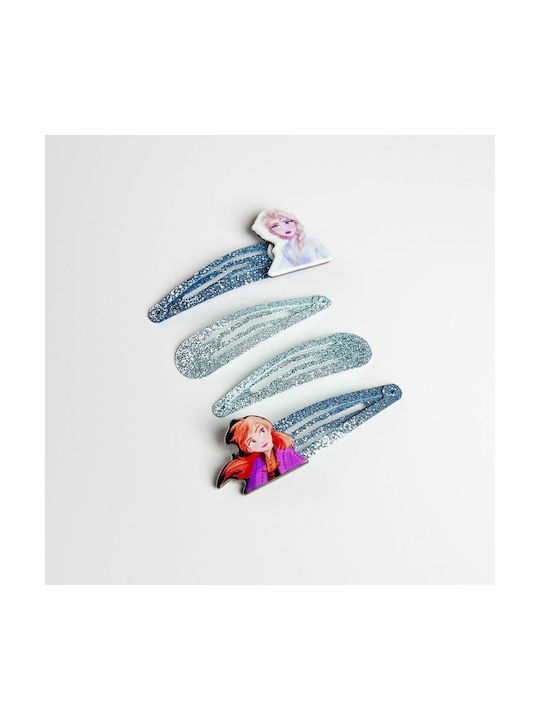 Frozen District Set of Kids Hair Clips with Bobby Pin 4pcs