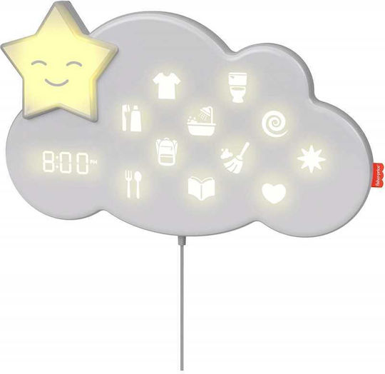 Fisher Price Nursery Night Light Lumaloo Battery Multicolour with Grey & Blue Light