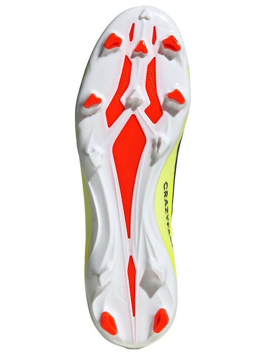 adidas X Crazyfast League FG Fußballschuhe mit Stollen Team Solar Gelb 2 / Core Schwarz / Ftwr Weiß