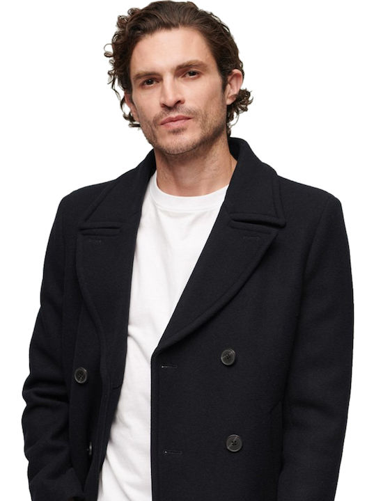 Men's Half Coat Blue.