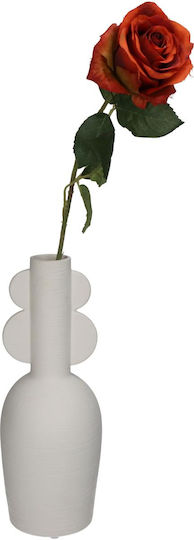 ArteLibre Decorative Vase Ecru 10x10x28cm