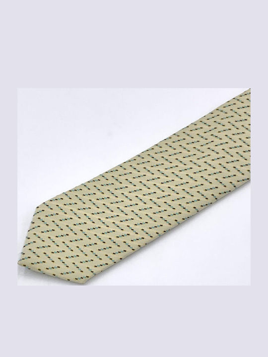 Pako Lorente Men's Tie Synthetic Printed in Beige Color