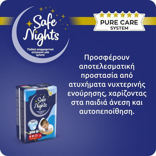 Safe Nights Windelhosen Nr. 4+ Für 20-35kg 14 Stück
