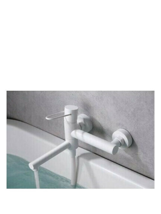 Imex Milos Mischung Bade- / Duscharmatur Badewanne Komplettes Set Weiß