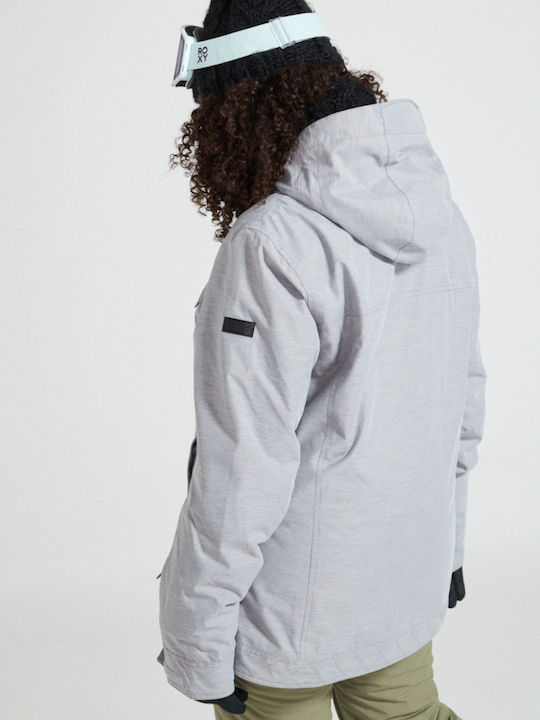 Roxy Billie ERJTJ03367-SJEH Frauen Jacke aus für Ski & Snowboard Gray