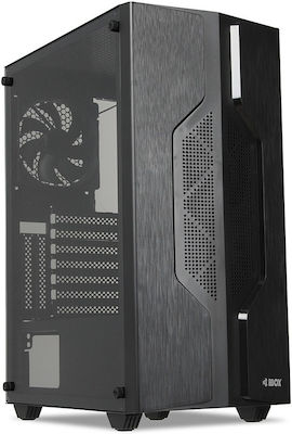 iBox Cetus 908 Gaming Midi Tower Κουτί Υπολογιστή με Πλαϊνό Παράθυρο Μαύρο