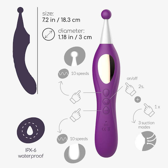 Crushious Doppelter Vibrator Lila