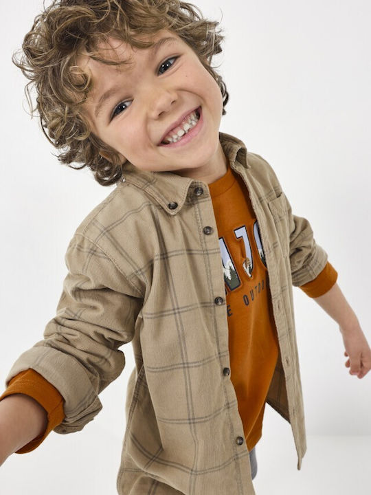 Mayoral Kids Shirt Brown