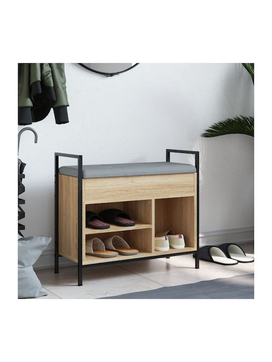 Hallway Furniture with Shoe Rack and Bench Sonoma Oak 65.5x32x57.5cm