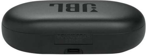 JBL Soundgear Sense Offenes Ohr Bluetooth-Freisprecheinrichtung Kopfhörer mit Schweißresistenz und Ladeetui Schwarz