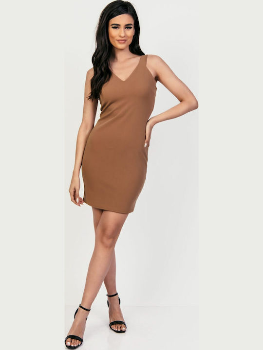 Sommer Mini Abendkleid Off-Shoulder Braune