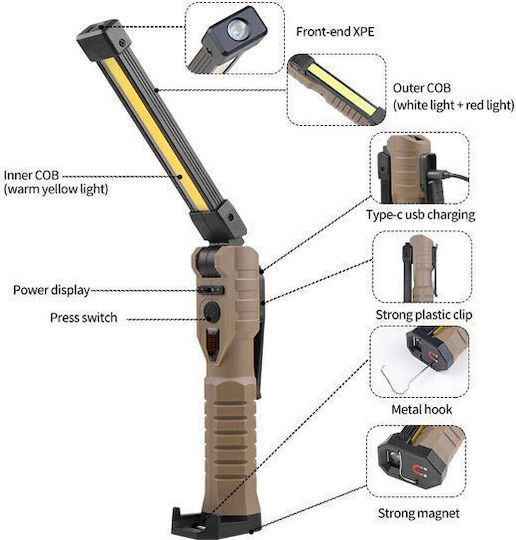 Aerbes Rechargeable Workshop Light LED