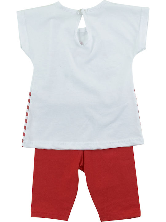 Frenzy Kids Set with Leggings Summer 2pcs White