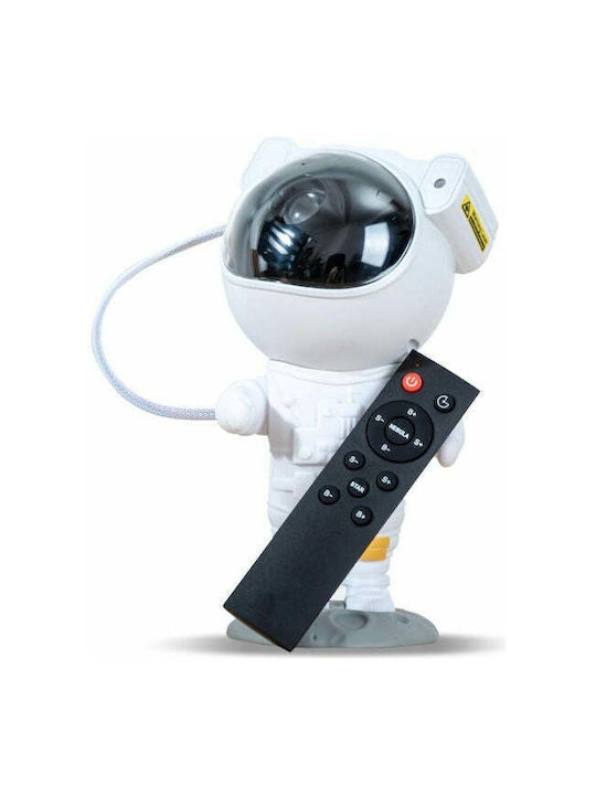 Kids Projector Lamp Astronaut White 21εκ.