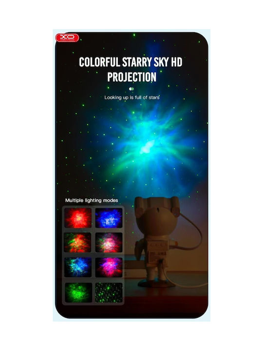 Kids Projector Lamp Astronaut White 21εκ.