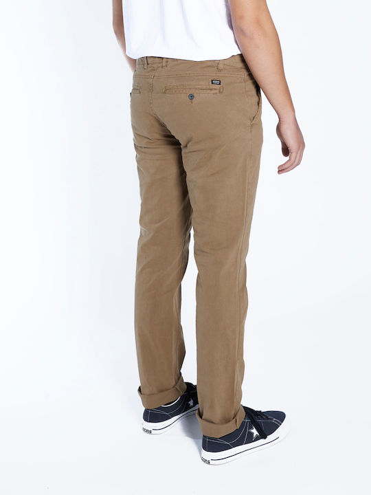 Trousers Chino Elastic in Slim Fit tobacco