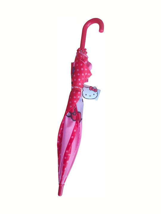 Chanos Hello Kitty Kinderregenschirm Auto-Open Rosa 80cm