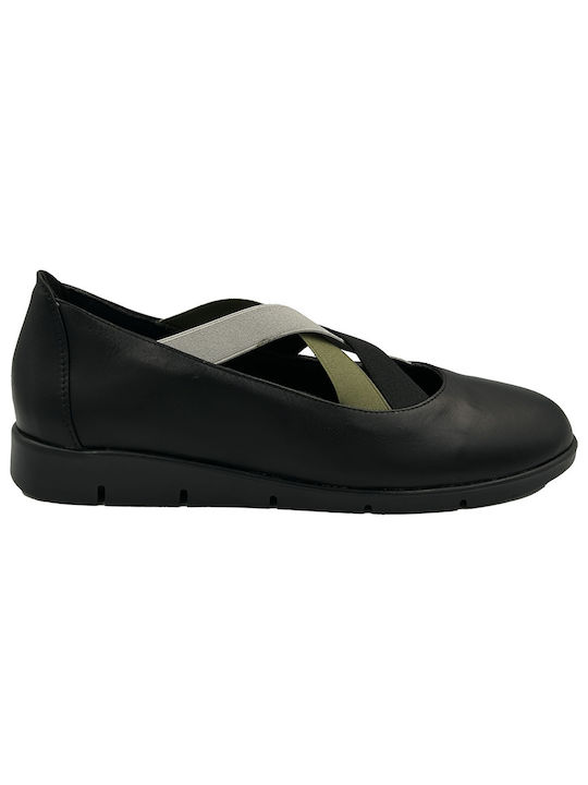 Step Damen Ballerinas in Schwarz Farbe